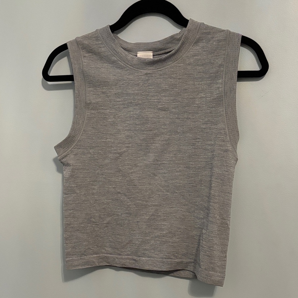Athleta Heather Gray Muscle Tee